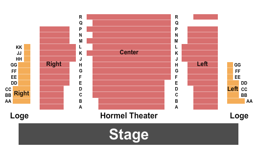 Hormel Theatre Dear Evan Hansen Seating Chart